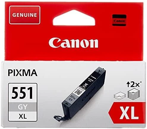 CANON 1LB CLI-551XLGY rašalo kasetė pilkas didelės talpos 3.350 puslapių 1 pak. XL