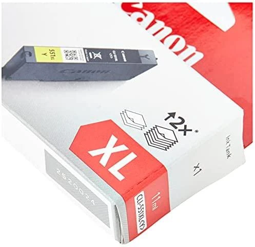 CANON 1LB CLI-551XLY rašalo kasetė geltona didelės talpos 700 puslapių 1 pakuotė XL