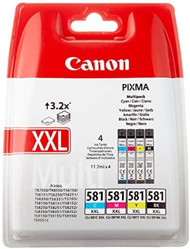 Canon CLI-581 C/M/Y/BK XXL rašalo kasetė, sudėtinė pakuotė