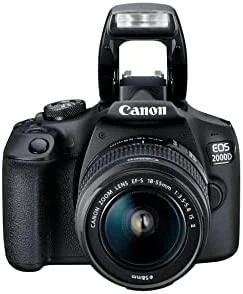 Canon | EOS | 2000D 18-55 IS II EU26 | SLR Camera Kit | Megapixel 24.1 MP | Image stabilizer | ISO sensitivity (max) 12800 | Ekranas diagonal 3.0 " | Wi-Fi | Video recording | APS-C | Juodas