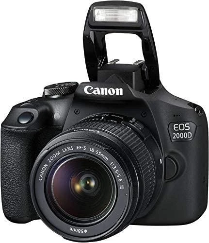 Canon EOS 2000D BK kamera + 18-55 IS EU26 VUK objektyvas + Krepšys + 16GB SD kortelė 2728C013