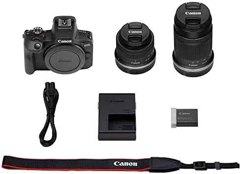 Canon EOS R100 + RF-S 18-45MM IS STM + RF-S 55-210MM F5-7.1 IS STM