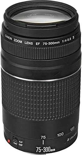 Canon EOS 2000D + EF-S 18-55mm f/3.5-5.6 IS II + EF 75-300mm f/4-5.6 III SLR fotoaparato komplektas 24,1 MP CMOS 6000 x 4000 pikseliai Juoda