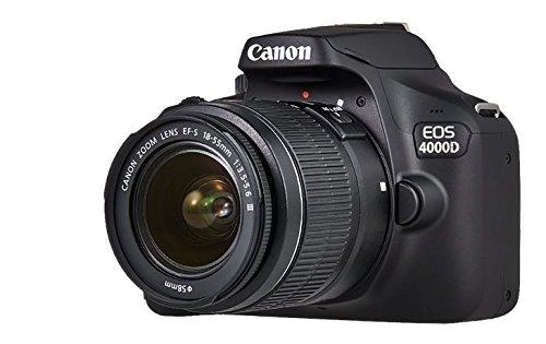 Canon EOS 4000D 18-55 III EU26 SLR Camera Kit, Megapixel 18 MP, Image stabilizer, ISO 12800, Ekranas diagonal 2.7 ", Wi-Fi, Video recording, APS-C, Juodas
