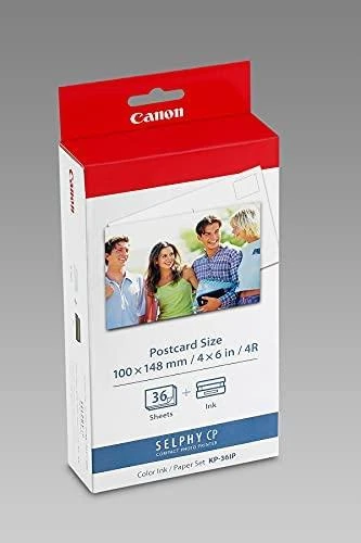 CANON KP-36IP fotopopierius 100x148mm 36 lapų + spalvotas rašalas, skirtas Selphy CP atviruko dydžio