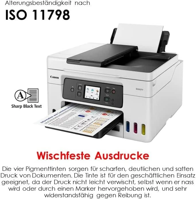Spausdintuvas rašalinis Canon MAXIFY GX4050 MFP Spalv. refillable A4 350lap 33.6Kbps USB2.0 LAN WiFi