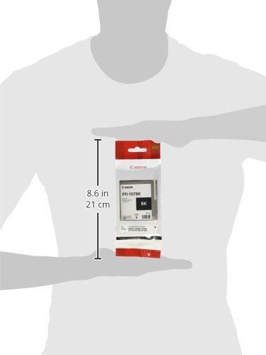 Rašalas Canon PFI107BK juodas | 130ml | iPF68X, 78X