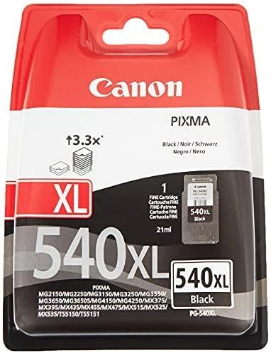 Canon PG-540XL rašalo kasetė, Juodas
