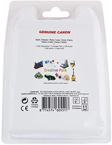 CANON 1LB PG-545 / CL-546 rašalo kasetė juodas ir spalva standartinė talpa bk: 180p cl: 180p 2 pakuočių lizdinė plokštelė be signalizacijos