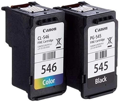 CANON 1LB PG-545 / CL-546 rašalo kasetė juodas ir spalva standartinė talpa bk: 180p cl: 180p 2 pakuočių lizdinė plokštelė be signalizacijos
