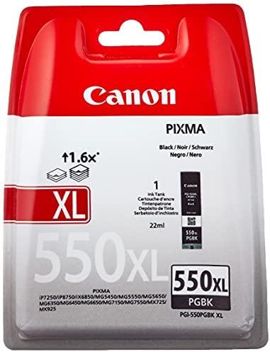 CANON 1LB PGI-550XL PGBK rašalo kasetė juodas standartinės talpos 500 puslapių 1 pak. XL
