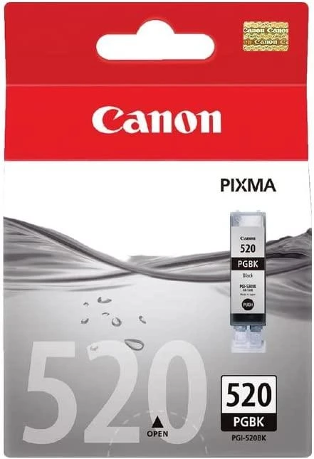 Rašalo kasetė Canon PGI-520BK, juoda, 19 ml, orig,