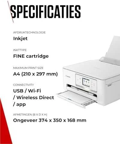 Spausdintuvas Canon | daugiafunkcis įrenginys | PIXMA TS7650i | Inkjet | Spalvotas | A4 | Wi-Fi | Baltas