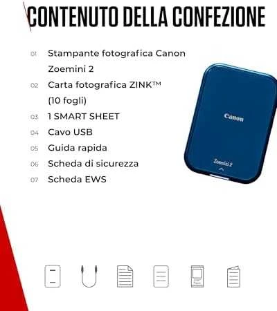 Canon Zoemini 2 foto spausdintuvas (navy)
