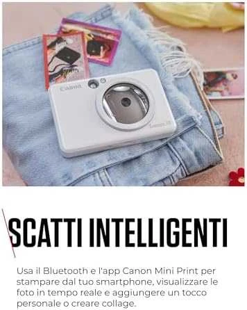 Canon Zoemini S2 mažų nuotraukų spausdintuvas ir fotoaparatas, Perlo baltumo