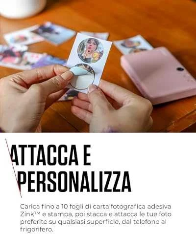 Canon Zoemini S2 mažų nuotraukų spausdintuvas ir fotoaparatas, Rausvo aukso
