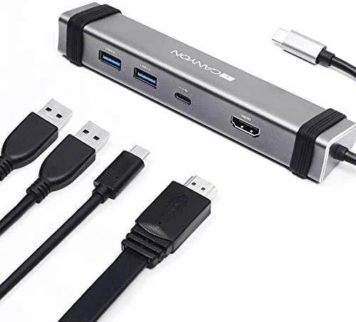 CANYON hub DS-3 4in1 USB-C Kosminė pilka