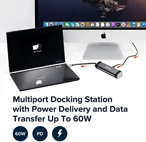 CANYON hub DS-3 4in1 USB-C Kosminė pilka