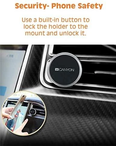 CANYON automobilio laikiklis CH-4 Vent Magnetic Juodas