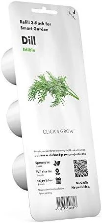 Click and Grow 3 vnt. papildymas - krapų sėklos