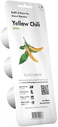 Click & Grow sėklos išmaniajam vazonui - Čili pipirai, 3vnt.