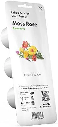 Click and Grow 3 vnt. papildymas - portulaka gėlių sėklos