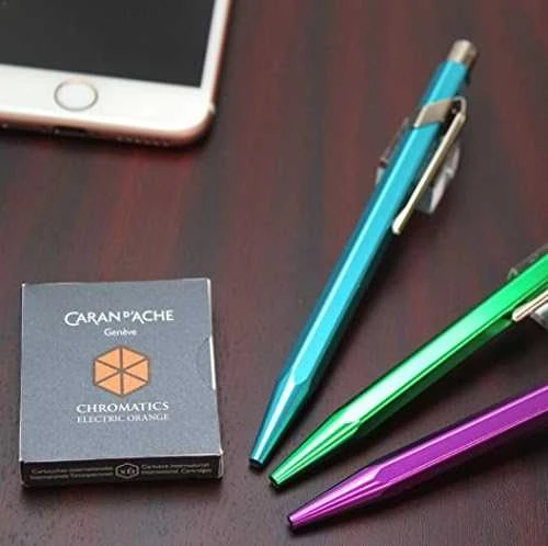 Caran d`Arche Naboje Chromatics oranžinė 6 vnt