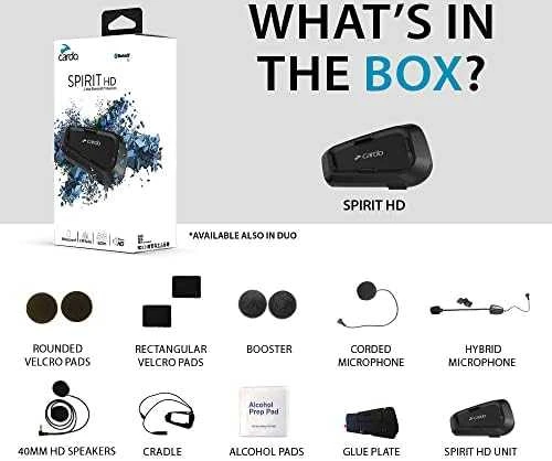 Ausinės Cardo Spirit HD DUO Laisvų rankų įranga motociklininkams