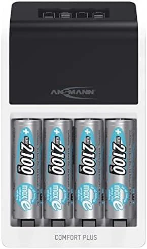 Ansmann Comfort Plus įkroviklis su įsk. 4xAA2100 Akku 1001-0094-01