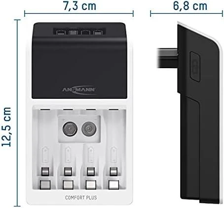 Ansmann Comfort Plus įkroviklis su įsk. 4xAA2100 Akku 1001-0094-01