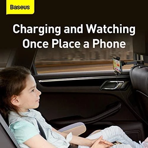 Baseus Energy Automobilinis telefono laikiklis su belaidžiu įkrovimu - Juodas