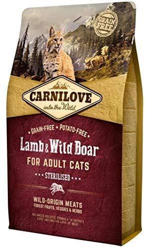 Carni Love Cat su ėriena ir šerniena suaugusiems katėms sterilizuota 400g