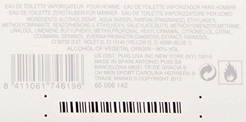 Kvepalai vyrams Carolina Herrera CH Men Sport EDT 100ml