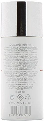 Carolina Herrera CH Dezodorantas Purškiklis For Men, 150 ml