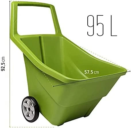 Prosperplast Plastikinis sodo vežimėlis Load&Go III, žalios spalvos