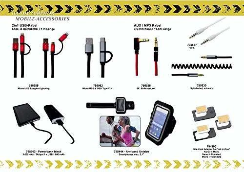 Kabelis USB 2GO USB-B - micro-B 1 m Sidabrinė (795951)