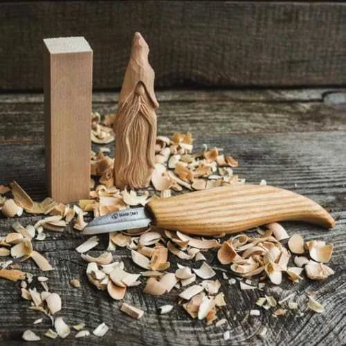 Drožinėjimo rinkinys BeaverCraft DIY03; figūrėlių drožinėjimui pradedantiesiems