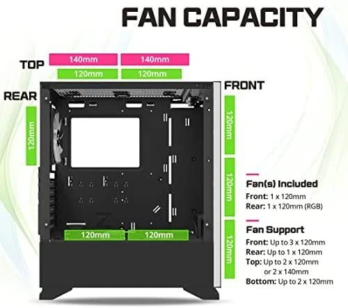 Zalman S5 Juodas „Midi Tower“ Juoda