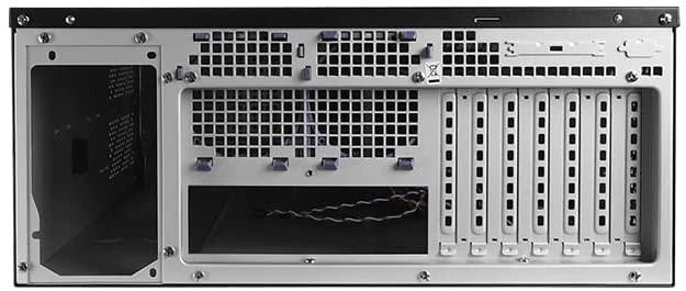 Chieftec UNC-409S-B-OP, Viryklės, Jude, ATX, micro ATX, SECC, 4U, 14 cm