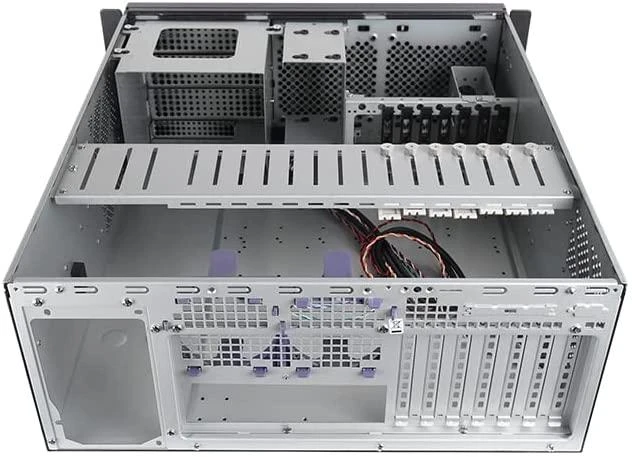 Chieftec UNC-409S-B-OP, Viryklės, Jude, ATX, micro ATX, SECC, 4U, 14 cm