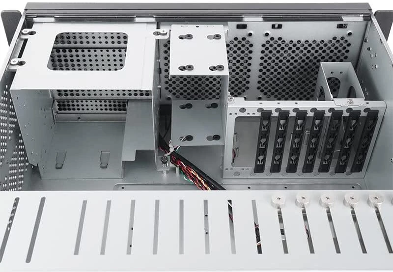 Chieftec UNC-409S-B-OP, Viryklės, Jude, ATX, micro ATX, SECC, 4U, 14 cm