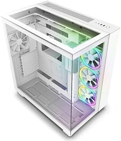 NZXT PC dėklas H9 Elite Midi bokštinis langas baltas