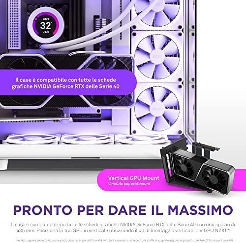 NZXT PC dėklas H9 Elite Midi bokštinis langas baltas