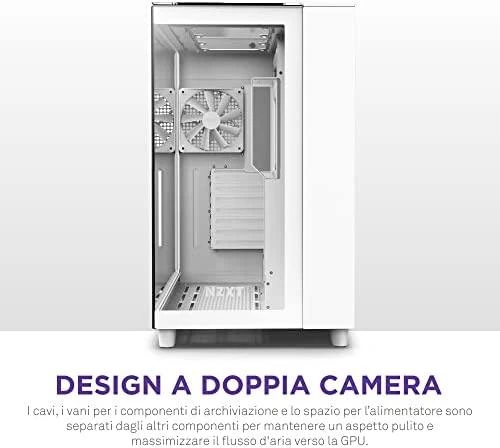 NZXT PC dėklas H9 Elite Midi bokštinis langas baltas