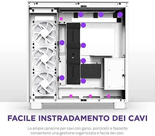 NZXT PC dėklas H9 Elite Midi bokštinis langas baltas