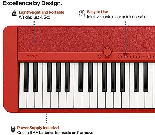 Sintezatorius Casio CT-S1, raudonas