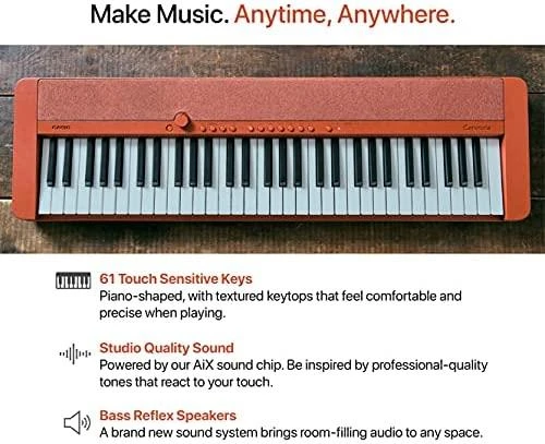Sintezatorius Casio CT-S1, raudonas
