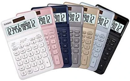 Stalinis skaičiuotuvas CASIO JW-200SC, juoda sp.
