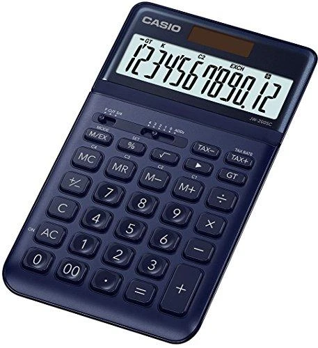 Casio JW-200SC tamsiai mėlynas skaičiuotuvas