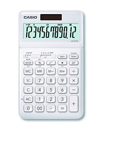 Stalinis skaičiuotuvas CASIO JW-200SC, balta sp.